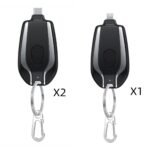 1500mAh Mini Power Emergency Pod Keychain Charger With Type-C Ultra-Compact Mini Battery Pack Fast Charging Backup Power Bank - Image 2