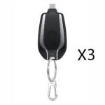 1500mAh Mini Power Emergency Pod Keychain Charger With Type-C Ultra-Compact Mini Battery Pack Fast Charging Backup Power Bank - Image 7